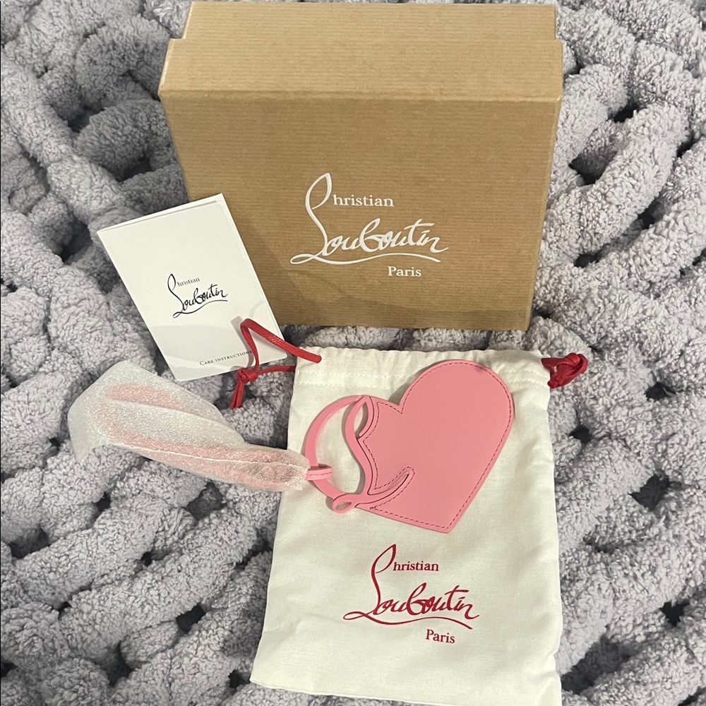 Christian Louboutin Pink Heart Charm